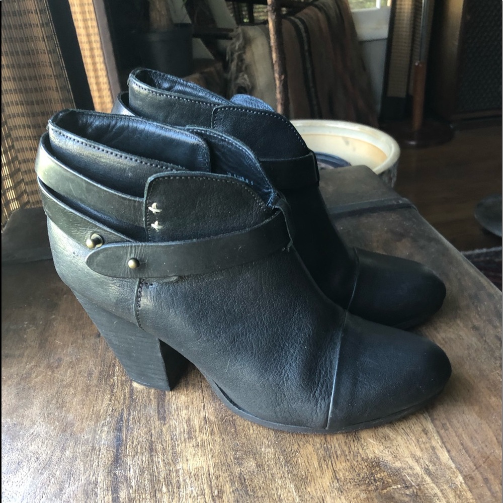 rag & bone black Harrow booties / ankle boots 39.5